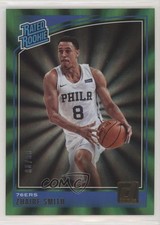 2018 Panini Donruss Rated Rookies Holo Green Laser 8/99 Zhaire Smith #154 0o69