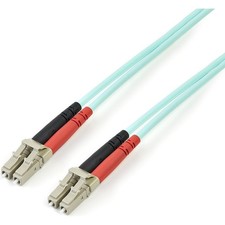StarTech 2m 10Gb Aqua Multimode Duplex 50/125 LSZH Fiber Optic Cable - LC/LC