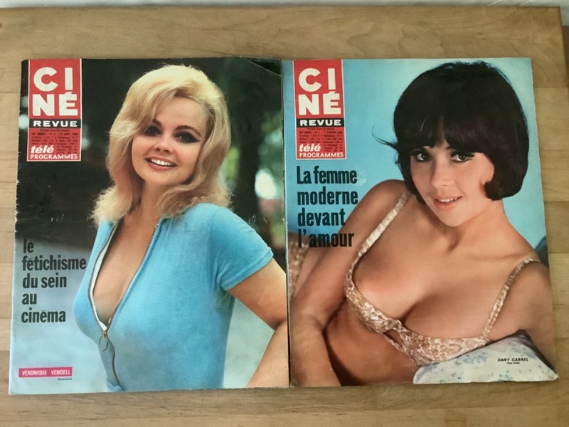 Vintage 1968 CINE Revue Magazines Set of 2