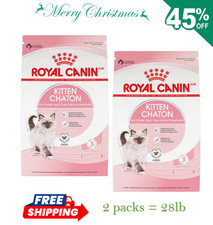 2 Packs -Royal Canin Feline Health Nutrition Kitten Dry Cat Food, 14lb 2.91 per pound