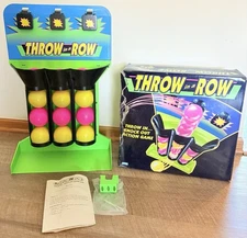Vintage 1992 Throw in a Row Game Neon Tic Tac Toe Ball Toss 40125 Works RARE