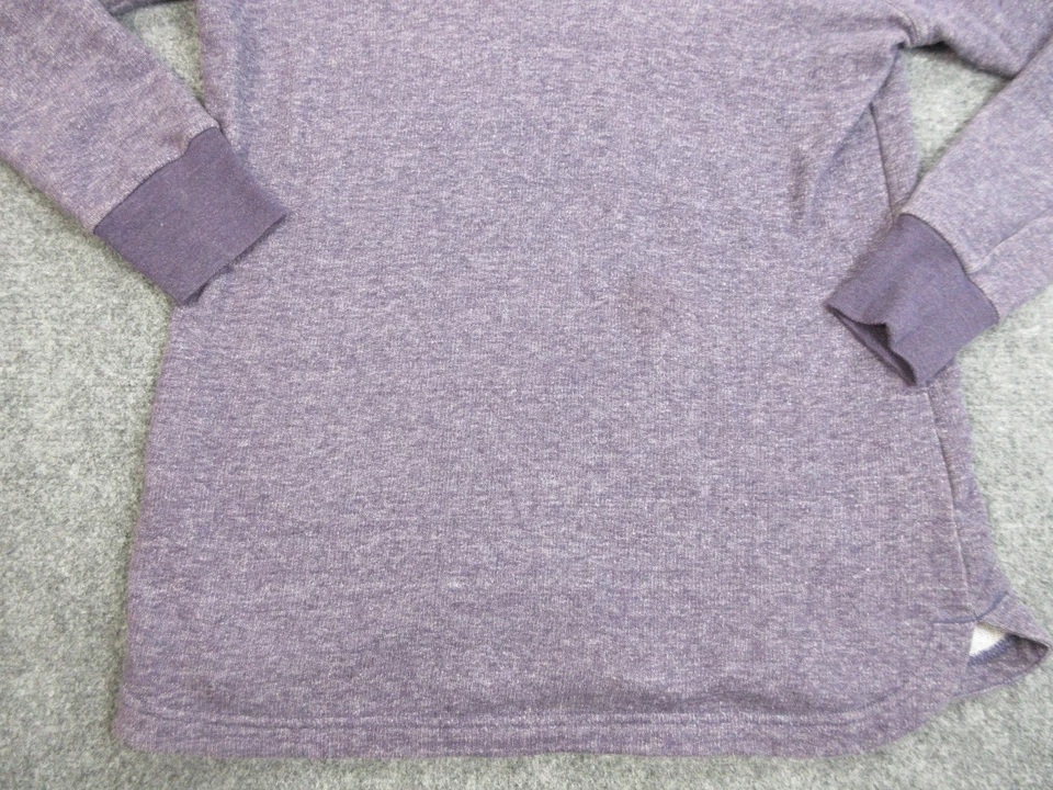 Columbia 毛衣女式中号紫色圆领长袖套衫标志保暖 — 第 2/4 张图片