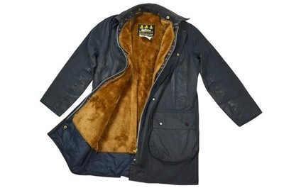 Barbour Border Jacket Men's Vintage Wax Blue A205 England Hunting Size C38/97cm