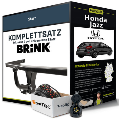 Für HONDA Jazz V Typ GR , GS Anhängerkupplung starr +eSatz 7pol uni 02.2020- NEU