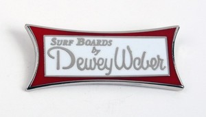 1 FREE Classic Surf Logo Dewey Weber Surfboards enamel pins