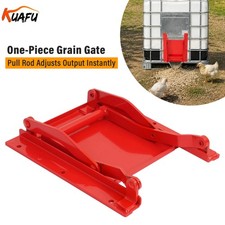 Heavy Duty Manual 9X9" Sliding Grain Gate Red Feed Bin Truck Unloading