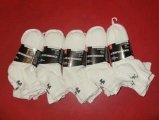 20 Pairs Under Armour Socks Low Cut Performance Med White M 4 To 8.5 W 8 To 10.5