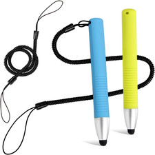 2 Pcs Kid Friendly Stylus Pens for Touch Screens Capacitive with Spring