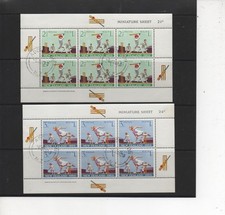 New Zealand 1969 Health issue Cricket Miniature Sheets x 2 SG MS902  fine used