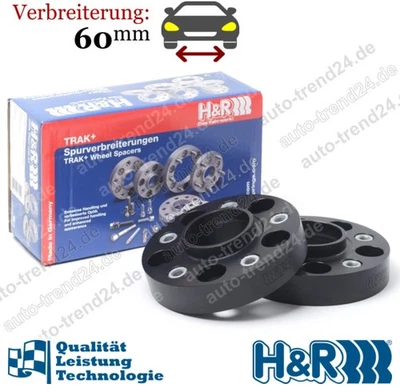 HR Spurverbreiterung schwarz 60mm/Achse für Bentley Flying Spur 4W Bj. 2014-2023 - Bild 1 von 4