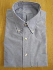 NWOT Brooks Brothers Blue Supima Cotton Button Down 16-32 Milano MSRP $140