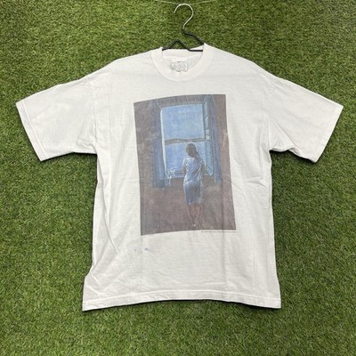 Vintage Salvador Dali Fundacio Gala Shirt Mens Large Monet Style Painting 90s