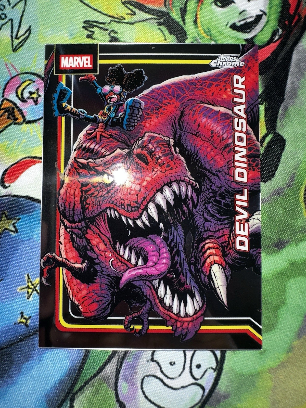 2026 Topps Chrome Marvel Comics #110 Devil Dinosaur