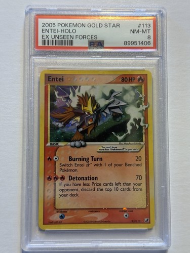 Entei ★ graded PSA 8 for sale on eBay