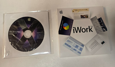 Apple Mac OS X  Leopard, iWork 08 w/serial number,  Install CD DVD