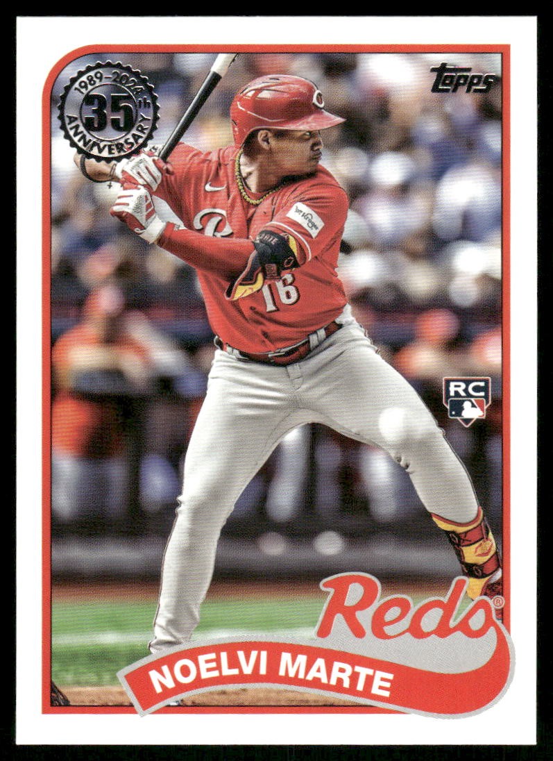 2024 Topps #89B2-3 Noelvi Marte 1989 Topps Baseball 35th Anniversary