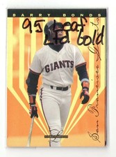 1995 Leaf Limited Gold - SAN FRANCISCO GIANTS Team Set