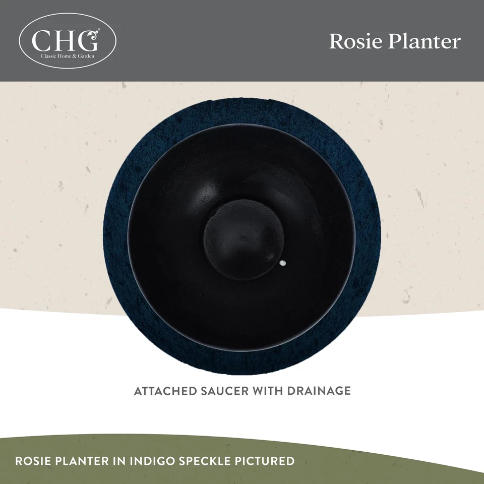 Maceta moderna clásica para hogar y jardín Rosie con drenaje - Planta contemporánea... Foto 3 de 4