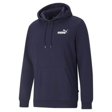 PUMA Essentials Small Logo Pullover Hoodie Mens Blue Casual Outerwear 58669006