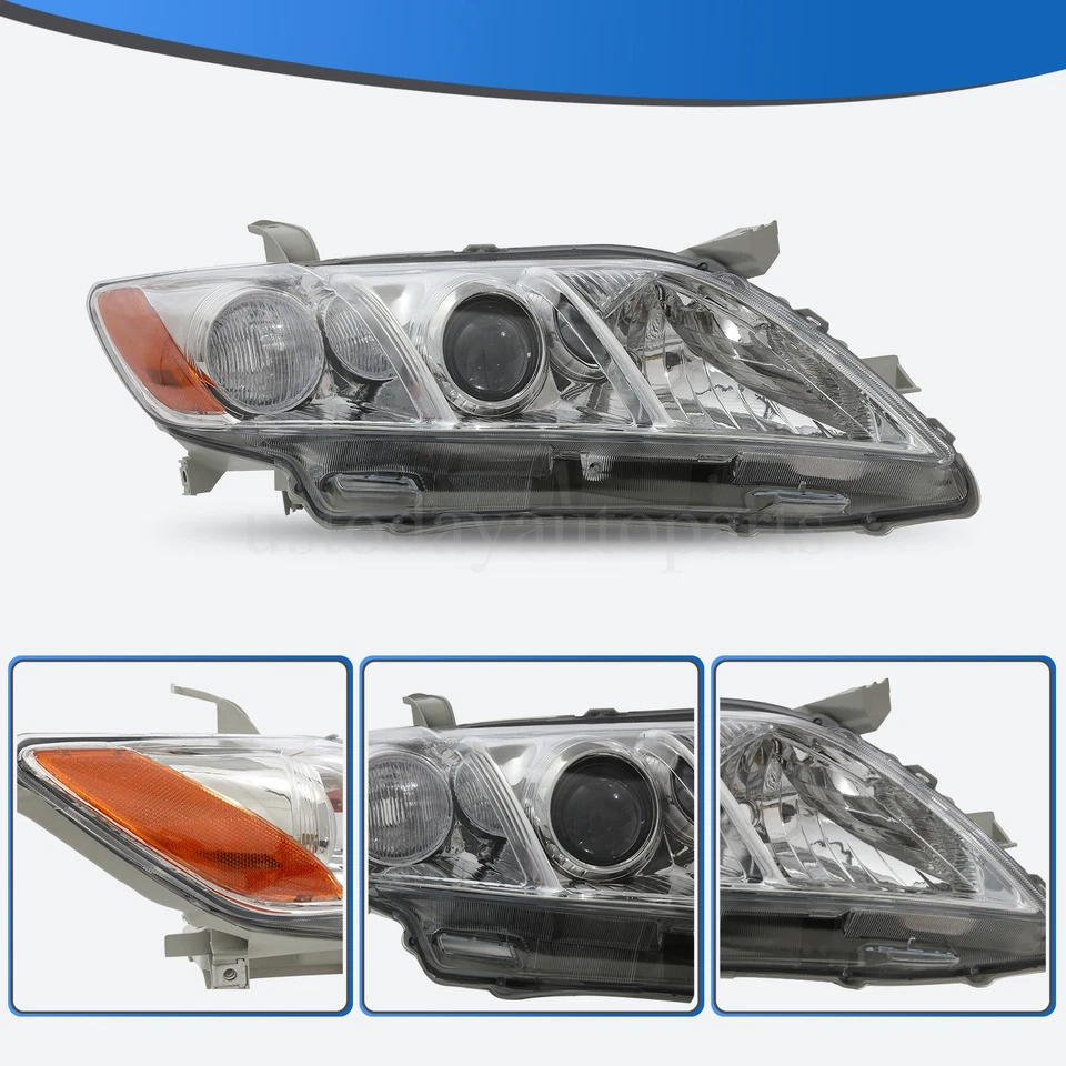 For Toyota Camry 2007-2009 Passenger Side RH Right Headlight Headlamp Assembly - Image 4 of 4
