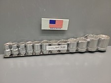 Duro Indestro 38 Socket Set Standard 12 Piece  6 12 Point Nos Usa