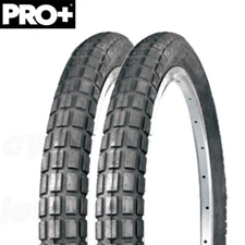 PRO+ Bicycle Tire 26"x 2.125  All Black Big Square Knobby Tread Mountain Road