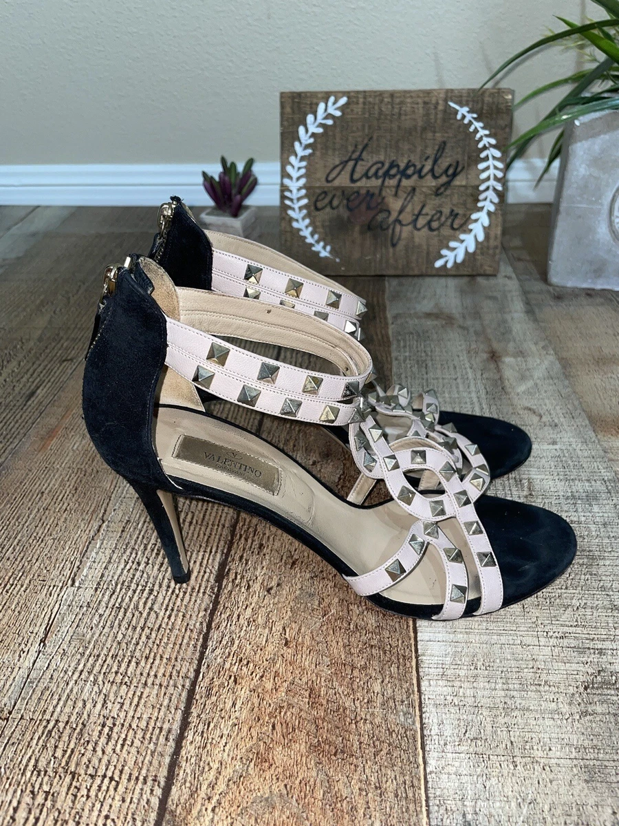 Valentino Patent Rockstud Pump Nude Black Sz 39.5 9.5 | eBay