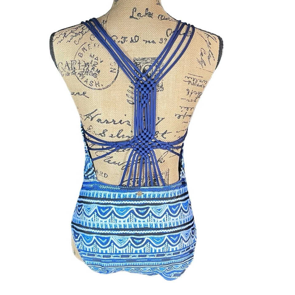 Traje de baño Nanette Lepore para mujer L Santori diosa vieira de una pieza con tiras en la espalda Foto 3 de 4