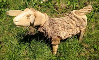 Sheep Sculpture Wood Carving Bamboo Root Ornament Statue Fair Trade Made In Bali Sheep Sculpture Wood Carving Bamboo Root Ornament Statue Fair Trade Made In Bali