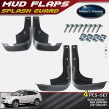 NEW 4pcs Front and Rear Splash Guard Mud Flaps for Lexus RX330 RX350 2004-2009