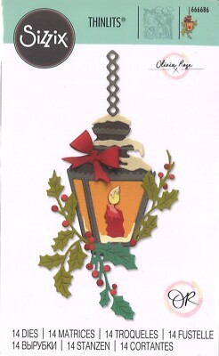 Sizzix Thinlits Stanze Set 14PK - 666686 Lamp Light by Olivia Rose