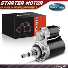 Starter Motor For Porsche 914 Volkswagen Beetle Combi 1.1kw 12 Volt Ccw 9 Teeth