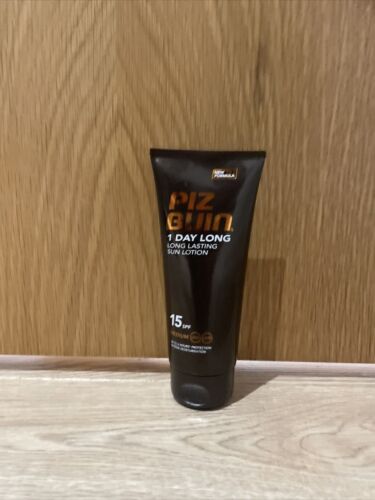 Piz Buin 1 Day Long Sun Lotion SPF15 100ml - Long Lasting Protection - Picture 1 of 9