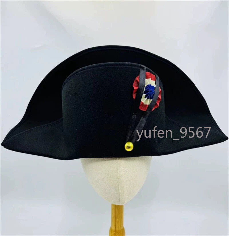 2024 Наполеон французских капитанов Bicorne шляпа косплей крышка аксессуары подарки новый - Изображение 3 из 4