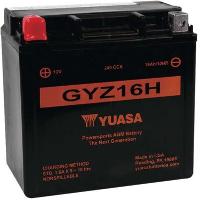 Yuasa GYZ Series AGM Battery For Harley VRSCX CVO Destroyer 2007