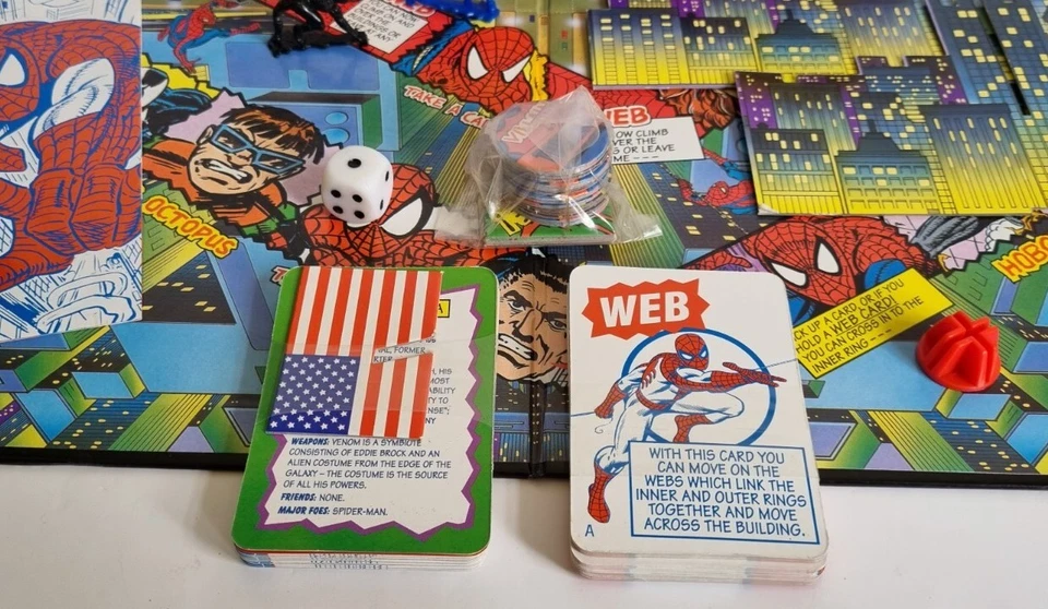 The Amazing Spider-Man Game | Marvel | 1993 | Peter Pan Playthings | Complete - Image 2 of 4