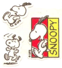 **VINTAGE** Fuzzy SNOOPY theme Sandylion Stic...
