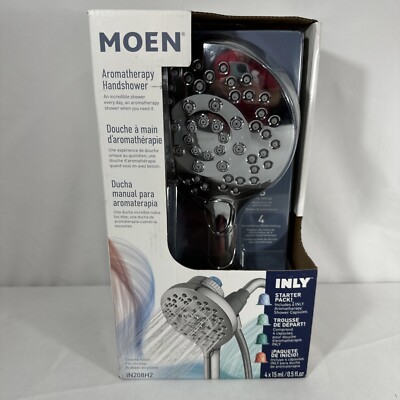 New Moen IN208H2 6-Setting Aromatherapy Handshower in Chrome w/INLY Starter Pack