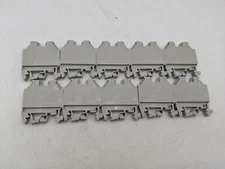 10 Piece Set Wieland WK6/U Terminal Block 600 Volt 45 Amp 20-8 AWG - Gray