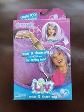 LIV DOLL WEAR AND SHARE LAVENDER PURPLE WIG FOR GIRLS AND STYLING HEAD