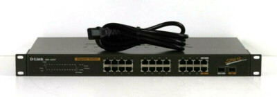 D-Link DGS-1224T Web Smart 24-Port Gigabit Switch, w/ 2-Port Combo Mini GBIC b22