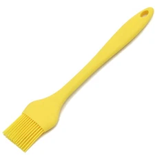 Chef Craft Premium Silicone Heat Resistant BBQ 10.5" Basting Brush, Yellow