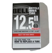 Bell Standard Valve 12.5"x 1.75-2.25" Bicycle Inner Tubes For Kids Bike 2 Pack