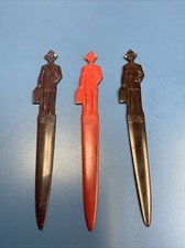 Vintage (3) Fuller Brush Company Advertising Letter Openers made in USA