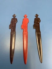 Vintage (3) Fuller Brush Company Advertising Letter Openers made in USA