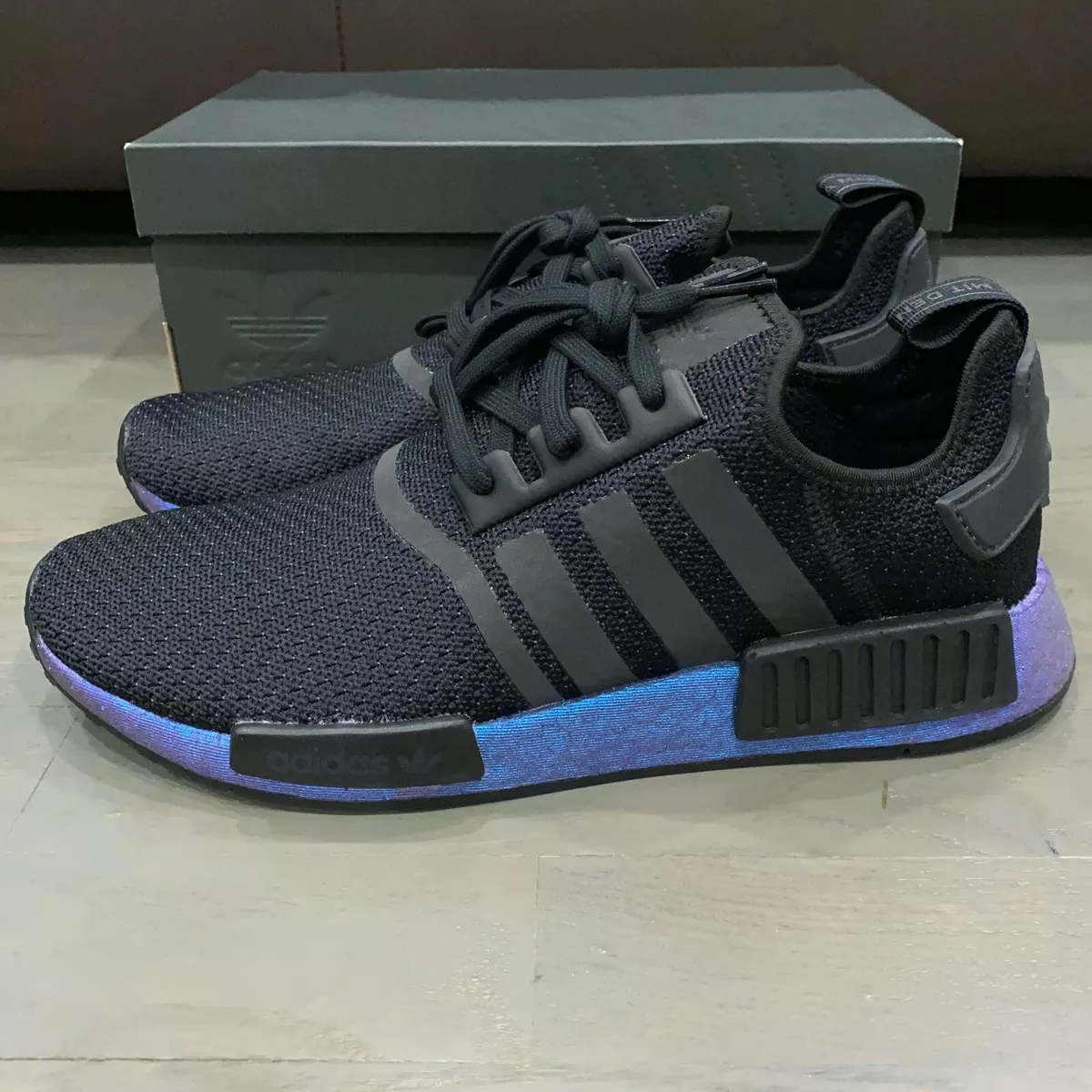 Adidas NMD R1 Goodbye Gravity Black Blue Boost Mens Size FV3645 eBay