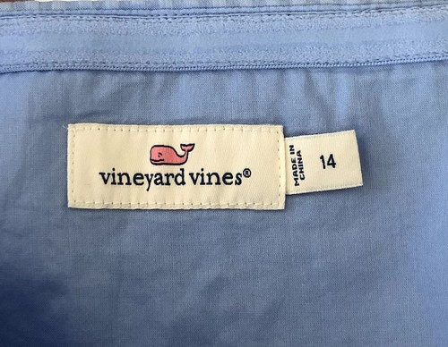Vineyard Vines Women's Jumpsuit Size 14 Hydrangea Blue Strapless - Picture 2 of 4