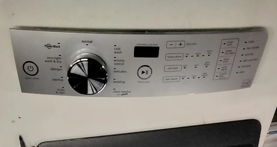 Maytag Washer Control Panel Part W10640002 B UK