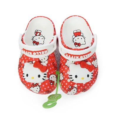 CROCS TODDLERS' HELLO KITTY (RED) CLASSIC CLOG 210577-90H | eBay