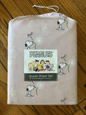 BERKSHIRE Peanuts SNOOPY MAKE A WISH Pink Sheet Set POLYESTER Size QUEEN